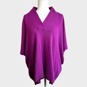 Lauren Ralph Lauren V-Neck Poncho Sweater